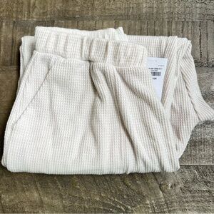 Abercrombie & Fitch ivory waffle lounge Pants